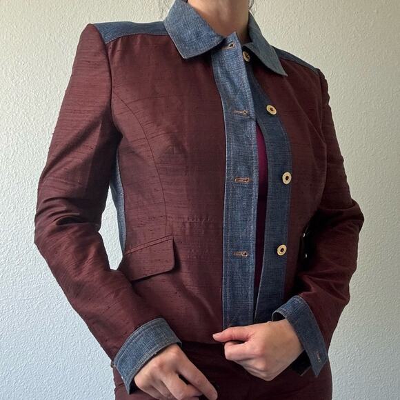 New Dolce and Gabbana Women’s Button Up 2 Piece Set US Size 8 - Picture 2 of 14